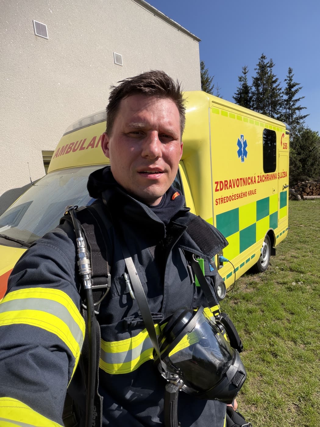Jan Kučera jako dobrovolný hasič